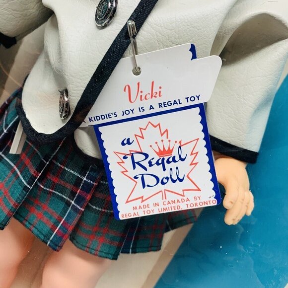 VTG Regal Toy Doll Vicki Kiddies Joy Is A Regular Toy Toronto Canada Limited 16" - Picture 4 of 13